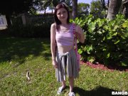 Petite cutie (Hailey Little) shows her wild side on the Bang Bus (bb15830) 2/16