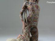 Anka the nudist showing her talent 7/16