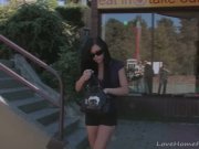 Cute brunette hungers for a raging boner 1/16