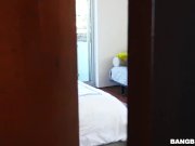 Amilian Kush sucks two cocks and gets fucked for a good orgasm 2/16