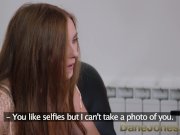 Dane Jones Hot Czech redhead sucks cock and gets tight twat plowed on couch 2/16