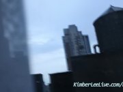 Teen Kimber Lee Catches Peeping Tom through Hotel Window! 3/16