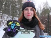 Public Agent Inked ginger earns cash for fucking 3/16