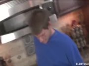 Blonde milf handjob in the kitchen 16/16