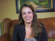 Bigtit amateur slut masturbates and sucks cock at casting 3/16