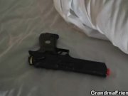 Young robbers wake up mature lady 4/16