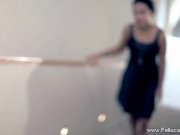 Blowjob Session On The Stairs