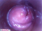 PJGIRLS Silvia DeLuxe sticks camera inside her vagina RAW pussy cam footage 15/16