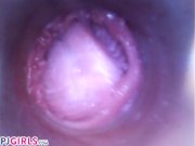 PJGIRLS Silvia DeLuxe sticks camera inside her vagina RAW pussy cam footage 3/16