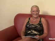 Busty blonde grandma takes it in the ass 3/16