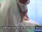 Fake Hospital Shy patient with soaking wet pussy squirts on docs fingers 10/16