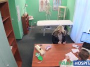 Fake Hospital Shy patient with soaking wet pussy squirts on docs fingers 2/16