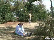 He heals injured old hairy-pussy granny 3/16