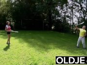 Old young Hardcore ANAL for BEAUTIFUL TEEN with cumshot swallow babe 1/16