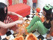Pumpkins and lesbian sex with Jayden and Kristina 6/16