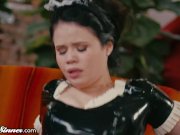 Little Latex Maid Submits to Her Master 9/16
