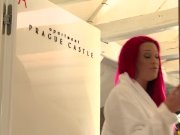 1st time - Redhead Paige Delight takes two doses of Big Black Cock 4/16