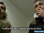 Public Agent Cheating wife with short blonde hair fucks for cash 5/16