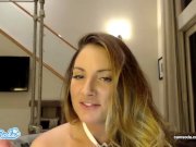 teagan presley massaging big tits and fucking huge dildo to orgasm 16/16