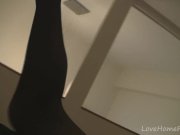 Busty teen teases while wearing pantyhose 5/16