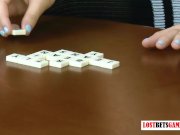 4 Beautiful Women Stripping "Play a Create a Word; Game, Losers Mastu 13/16