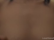 Teen with ponytails loves showing off her titties 14/16