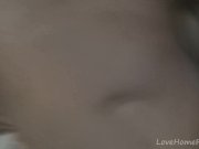 Sexy teen gets a close-up of her tunnel 9/16