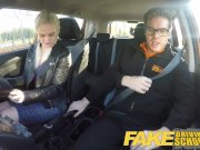 Fake Driving School big tits hairy pussy student squirt and creampie 4/16