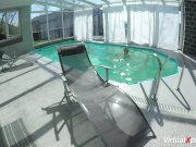 sexy fat Milf masturbating at the pool 4/16