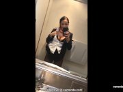 Flight attendant uses in-flight wifi to cam on camsoda! 3/16
