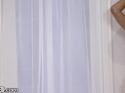 Throated Jillian Janson Gags on Thick Cock 1/16