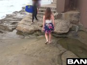 Teen Good Girl Flashes Her Tits Ass & Pussy at The Beach 10/16