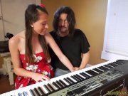 Teen amateur fucking for a singing career chance 4/16