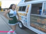 icecream truck cute eightteen year old cheerleader gets long white dick fuc 4/16