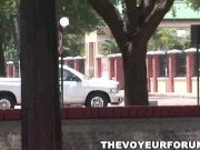 Busty Latina flashes her tits and ass 9/16