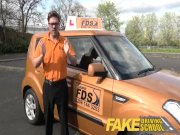 Fake Driving School Teacher fucks up the exam for his pert tits student 2/16