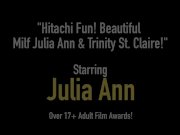 Hitachi Fun! Beautiful Milf Julia Ann & Trinity St. Claire! 1/16
