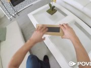 POVD Delivery man fucks and facials blonde Jade Amber 2/16