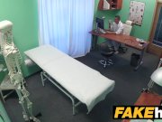Fake Hospital Sexy reporter gets to the point with blowjob and hard sex 1/16