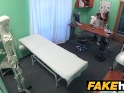 Fake Hospital Sexy reporter gets to the point with blowjob and hard sex 5/16