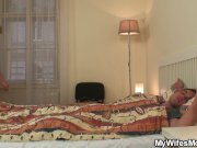 Wifes old mother jumps on my cock! 4/16