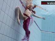 Smoking hot Russian redhead Ala in the pool 15/16