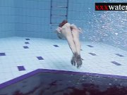 Smoking hot Russian redhead Ala in the pool 9/16