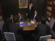 Dashing hardcore group sex with office lady, Maki Hojo 15/16