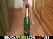 Lonely grandma gets pounded by two buddies 10/16