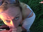 My Dirty Hobby - Hot public blowjob on the beach 11/16