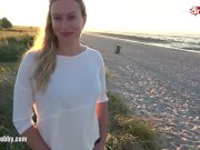 My Dirty Hobby - Hot public blowjob on the beach 3/16