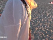 My Dirty Hobby - Hot public blowjob on the beach 5/16