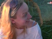 My Dirty Hobby - Hot public blowjob on the beach 7/16