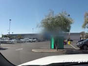 Walmart slut sucks strangers cock in parking lot gloryhole 2/16